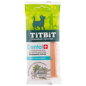 Titbit Dental+ Снек с бараниной для мини-пород лакомство для собак 25 гр