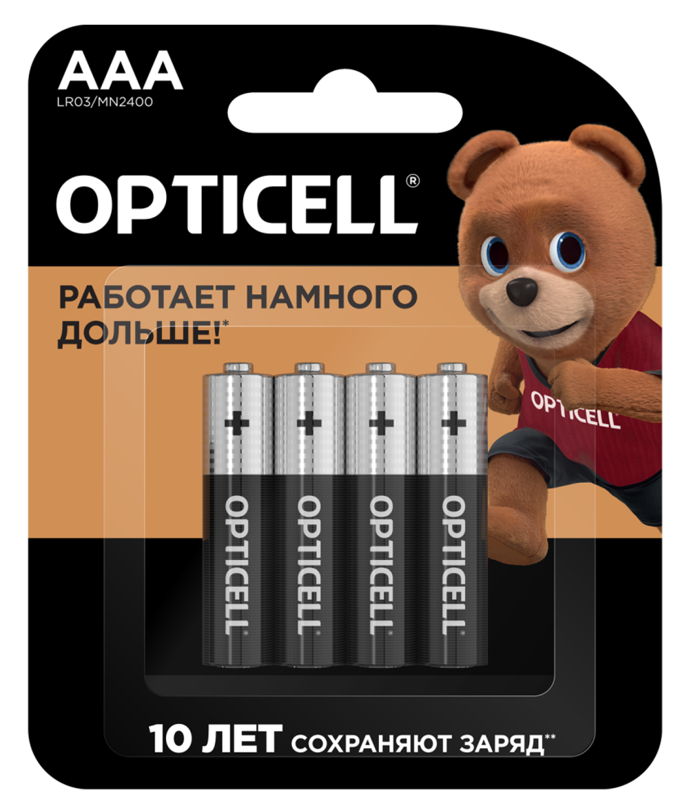 OPTICELL Батарейки AAA 4 шт