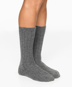 Oysho Классические носки с добавлением кашемира, темно-серый