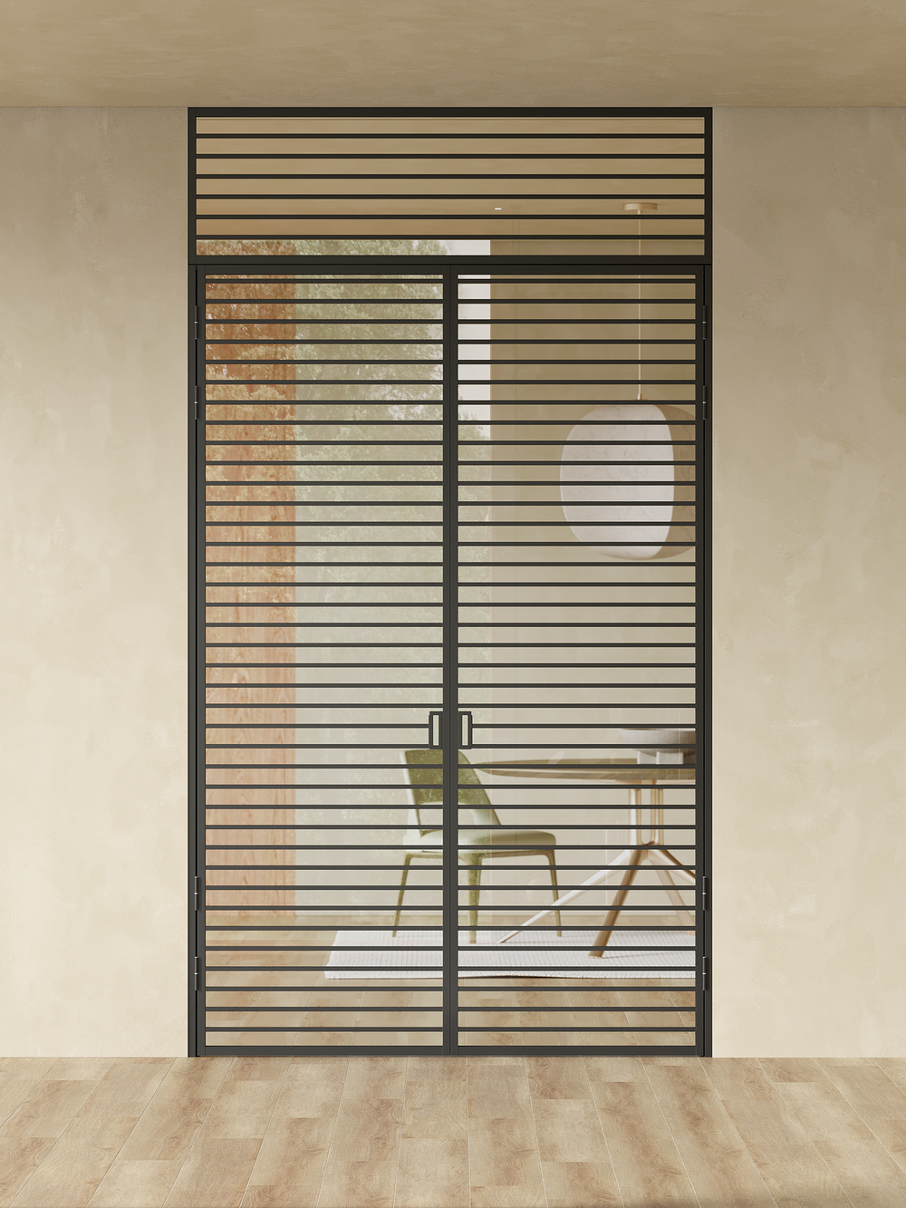 Распашная алюминиевая перегородка Minoli 12