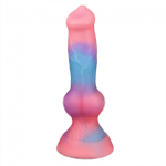 Космический фаллоимитатор c присоской ROSYLAND светящийся в темноте (Цвет: разноцветный)