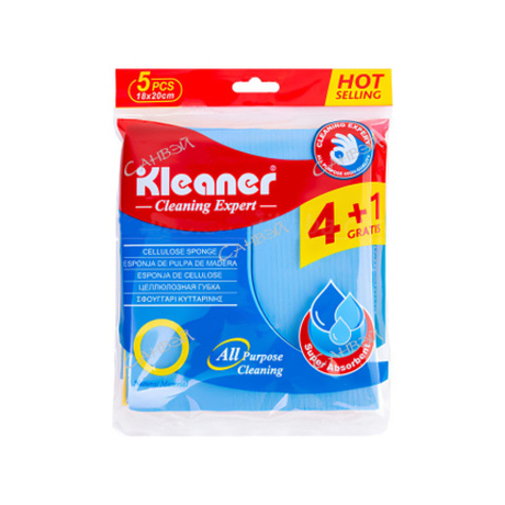 Салфетка д/уборки (5шт) Liao 18*20см целлюлоза микс