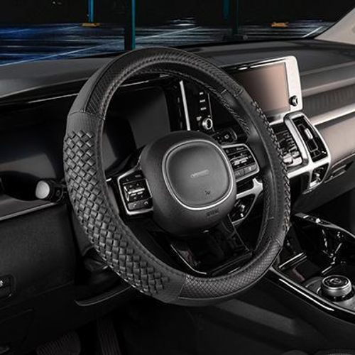 Оплетка руля M Skyway Eco Combo 11 экокожа с плетением черная