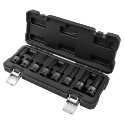 Набор головок-бит SPLINE ударных 8пр.,1/2''(M5, M6, M8, M10, M12, M14, M16, M18), в пласт.кейсе JCB JCB-40811MPB