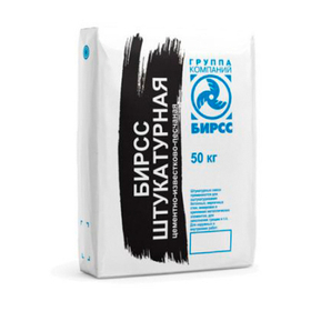 Штукатурка цементно-известковая БИРСС 15 Э грунт М100 50 кг