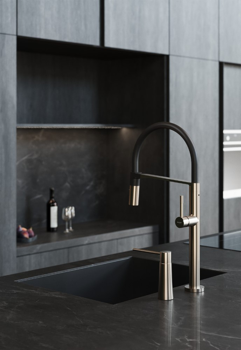 Диспенсер для кухни встраиваемый COPPER BRUSHED