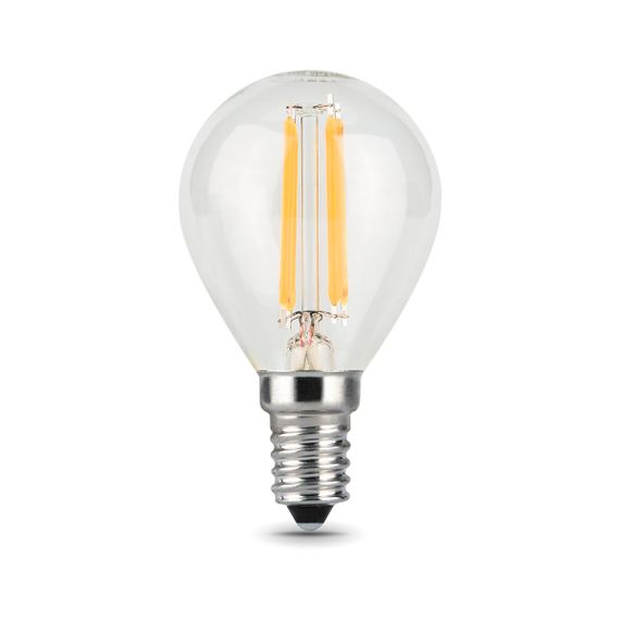 Лампа светодиодная филаментная Gauss E14 9W 2700К прозрачная 105801109