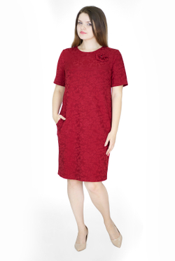 Нарядное платье 1612оп, Темно-Красный #250ТК051612оп
