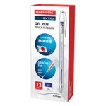 Ручка гелевая BRAUBERG "EXTRA", СИНЯЯ, корпус прозрачный, узел 0,5 мм, линия 0,35 мм, 143902