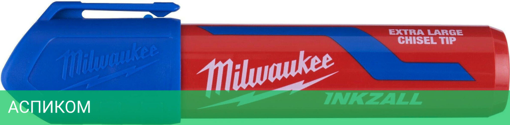 Маркер строительный Milwaukee Inkzall XL цена за 1шт синий (4932471561)