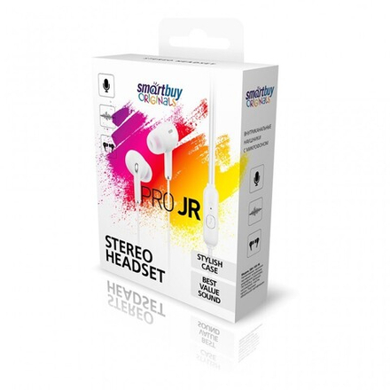 Smartbuy Pro JR Гарнитура с микрофоном белая