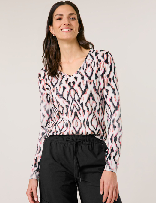 Пуловер из вискозы и хлопка