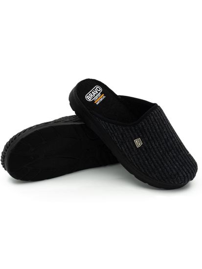 508M | "Ivan Zima" | Мужские тапочки-сабо (серый вельвет)