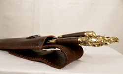 Набор шампуров "Звери"( латунь)  в колчане