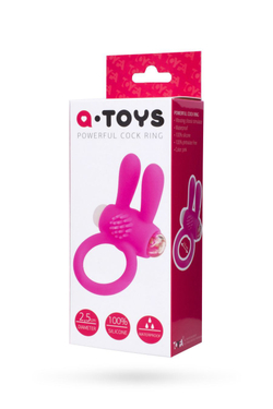 Эрекционное кольцо на пенис A-Toys by TOYFA Rabbi, силикон, розовый, Ø 2,5 см