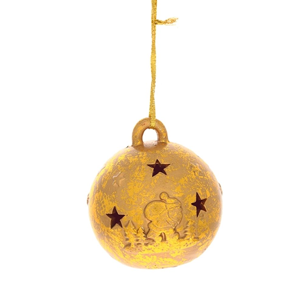 GAEM Украшение новогоднее Шар "Сияние звезд" с подсветкой, D 9 см, L9 W9 H10 см, 3в.
