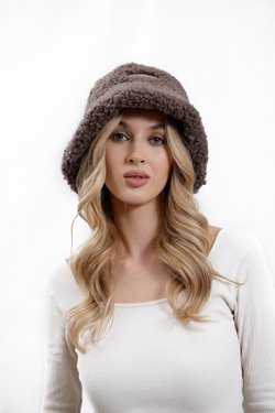 Женская панама "Тедди" шоколад