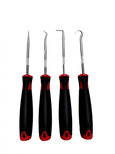 Набор крючков для демонтажа уплотнительных колец и сальников, 4 предмета, HZ 25.1.178S, /horex/