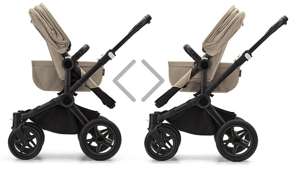 Коляска Bugaboo Donkey 5 Mono Complete 2 в 1 Black/Desert Taupe-Desert Taupe