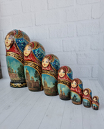 Матрешка "Санкт-Петербург" 7 мест