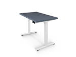 Регулируемый компьютерный стол Bazalt с регулировкой по высоте — столешница МДФ Сланцево‑серый