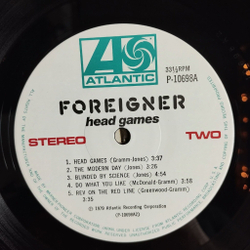 Винтажная виниловая пластинка LP Foreigner Head Games (Japan 1979) (Obi) Dirty White Boy