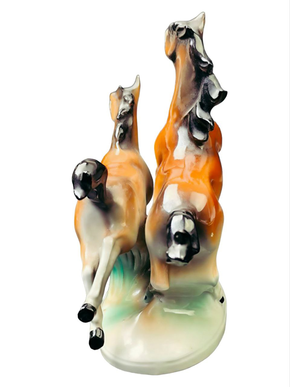 Фарфоровая статуэтка "Бегущие кони" Gräfenthal
