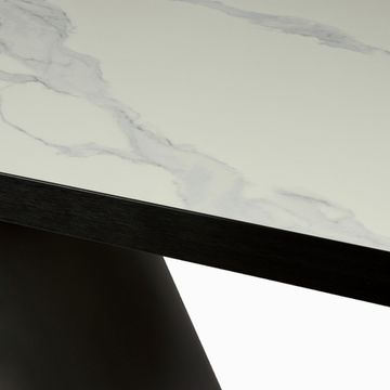 Обеденный стол Rory 260х100 нержавеющая сталь, столешница фарфор