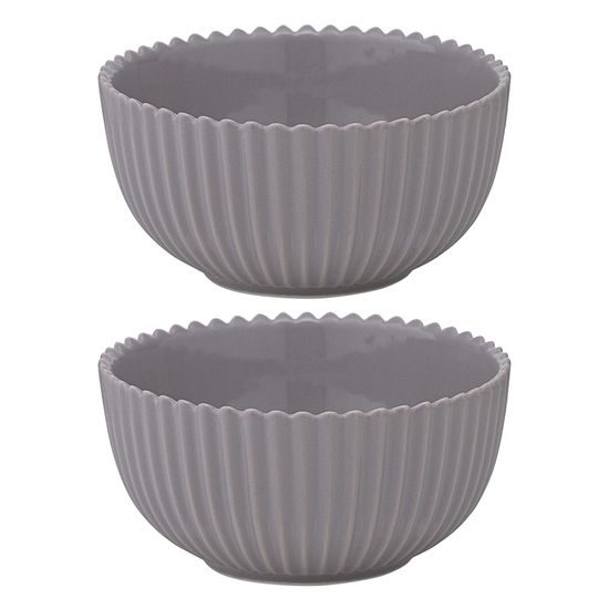 Набор из двух салатников темно-серого цвета из коллекции edge, 300 мл