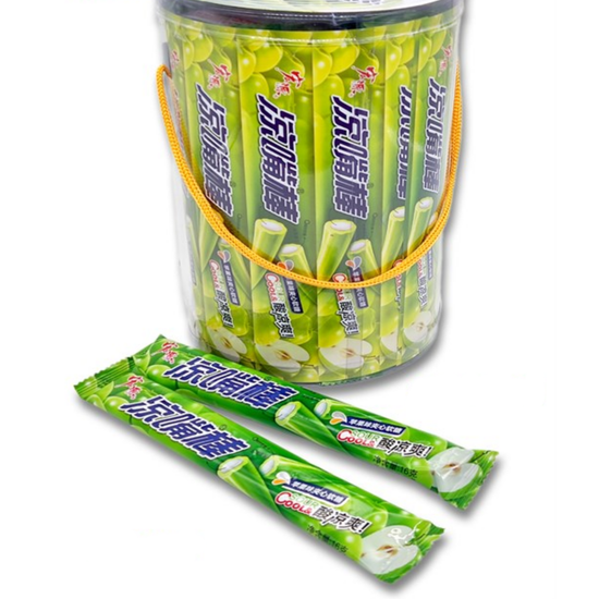 Конфеты жевательные Hongyuan Sour Cool трубочки Яблоко, 16 гр (Китай)