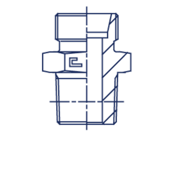 Штуцер FC DS25 BSPT 3/4 (корпус)