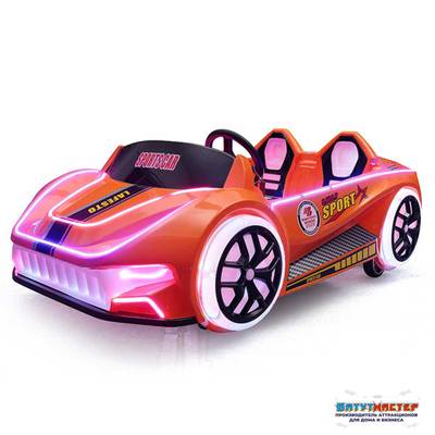 Парковый электромобиль «Спортивный кабриолет» детский, 2 места, на батареях с подсветкой