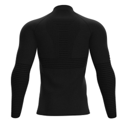 Мужская теннисная кофта Compressport Seamless Zip Sweatshirt - черный