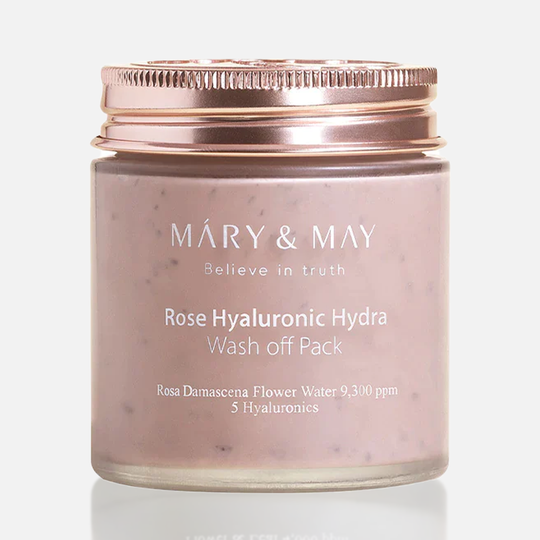 Глиняная маска для глубокого увлажнения Mary&May Rose Hyaluronic Hydra Glow Wash Off Pack