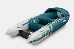 Надувная лодка GLADIATOR E420PRO морской зеленый-белый