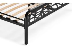 Полутораспальная кровать Кубо 140х200 черный