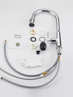 Смеситель для кухни Domaci Римини D569182CR хром