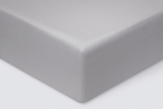 Простыня на резинке Моноспейс темно-серая