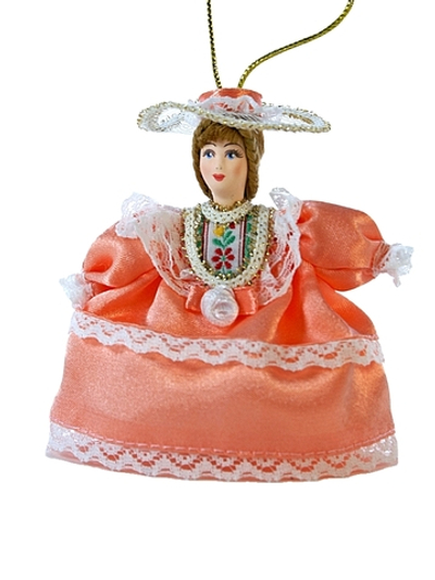 Кукла-подвеска Барышня в шляпке