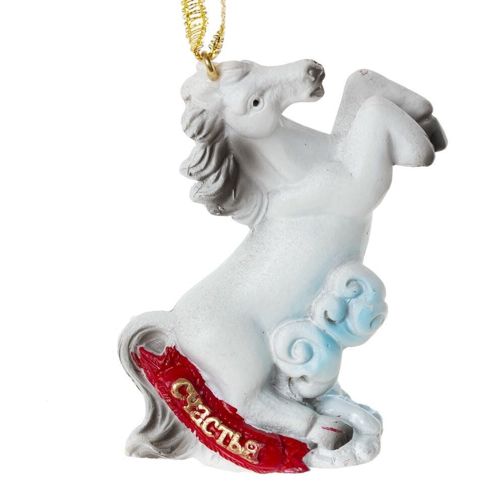 GAEM Фигурка декоративная подвесная "Лошадка", L6,5 W3 H7,5 см, 4в.