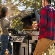 Газовый гриль Weber Spirit E-215 Premium GBS, 2 горелки, чёрный