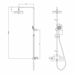 Душевая система Lemark Bronx LM3770BL