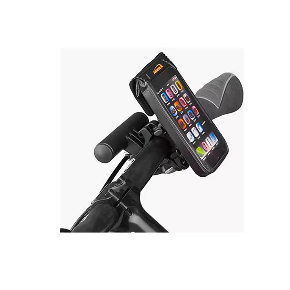 Чехол чёрный IBERA  для 5"-6,3" IPhone / Smatrphone/ GPS, крепится на якорь выноса.