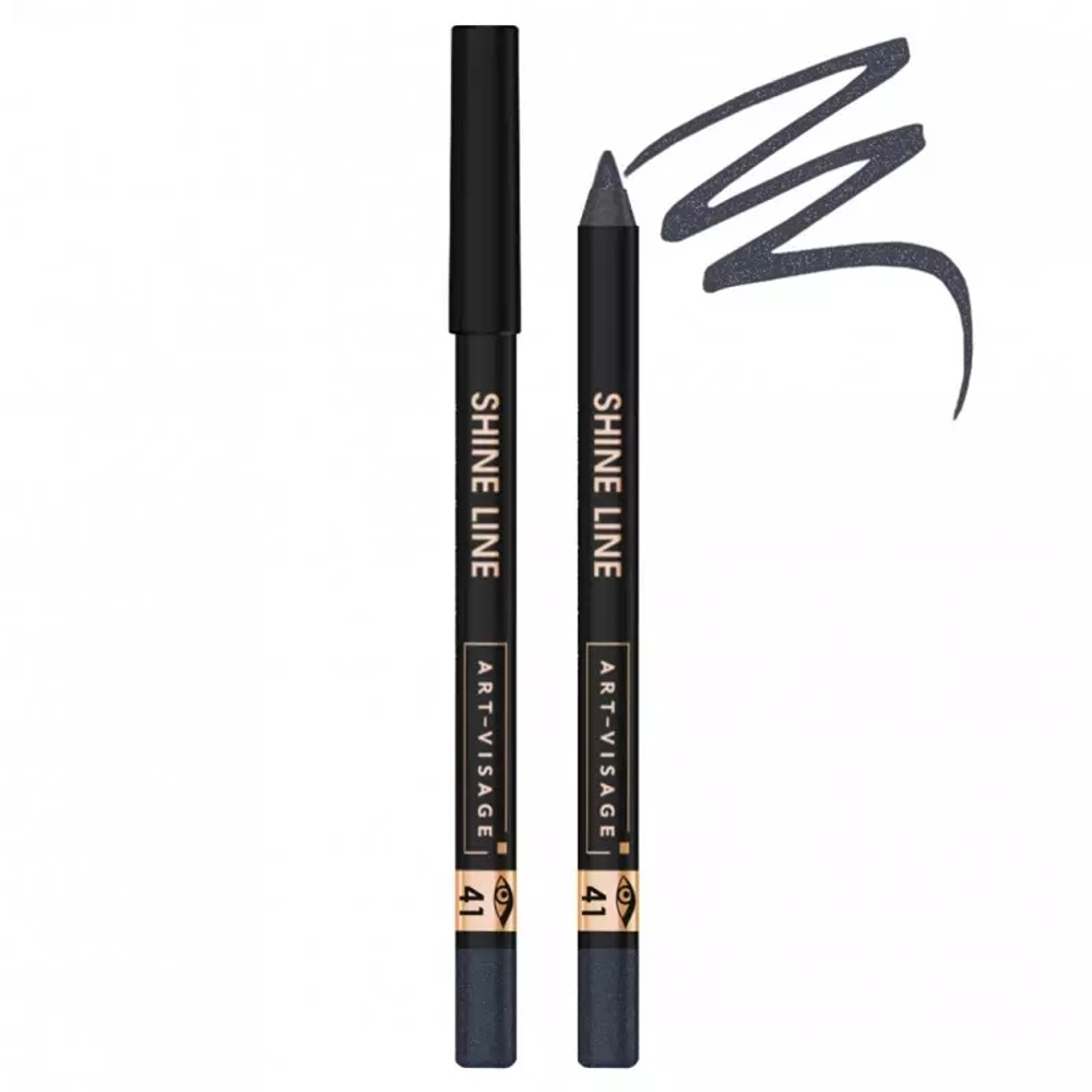 Art Visage карандаш для глаз водостойкий  Shine Line 41 оникс