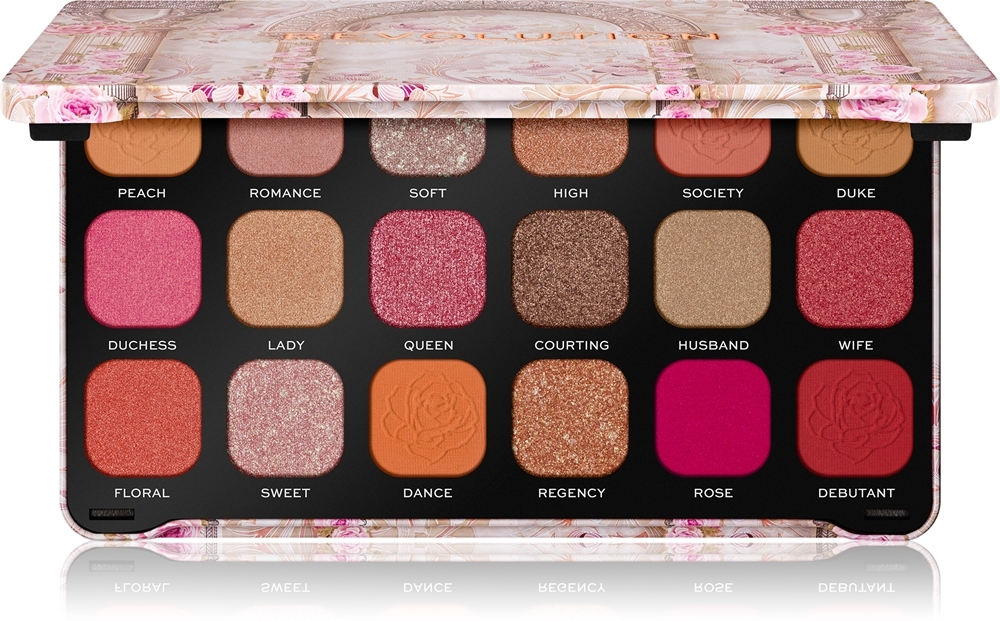 Makeup Revolution Forever Flawless - палитра теней для век, 18× 1,1 g