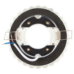 DK84 CH/WH Светильник ЭРА под лампу Gx53, 220V,13W, хром/прозрачный | Встраиваемые светильники Для ламп GX53