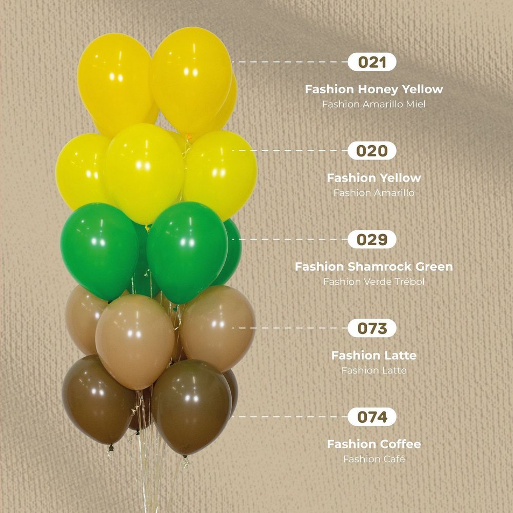 Шар (12''/30 см) Желтый (020), пастель, 25 шт.