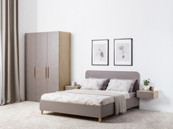 Спальня Амьен  комплект 2 Плэйн/Веллюто Капучино