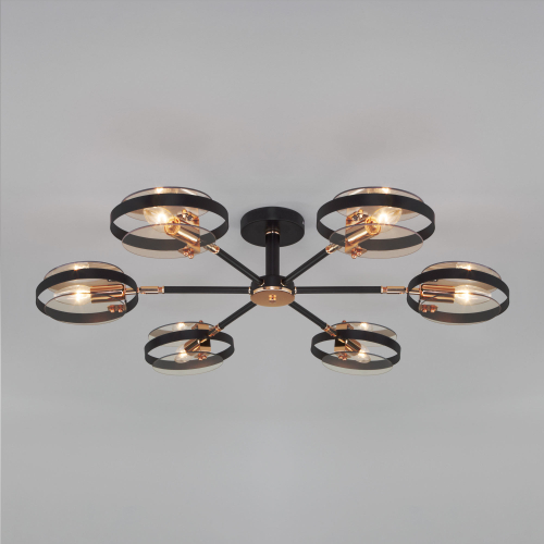 Потолочный светильник 70121/6 черный