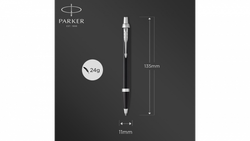 Подарочный набор: Шариковая ручка Parker IM Mat Black CT и Ежедневник недатированный А5 черный